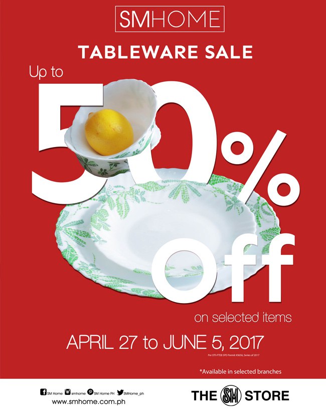 SM Home Tableware Sale