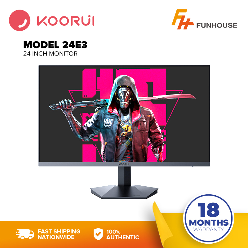 Funhouse KOORUI 24E3 IPS Panel 1ms Refresh Rate 99 SRGB FHD 24