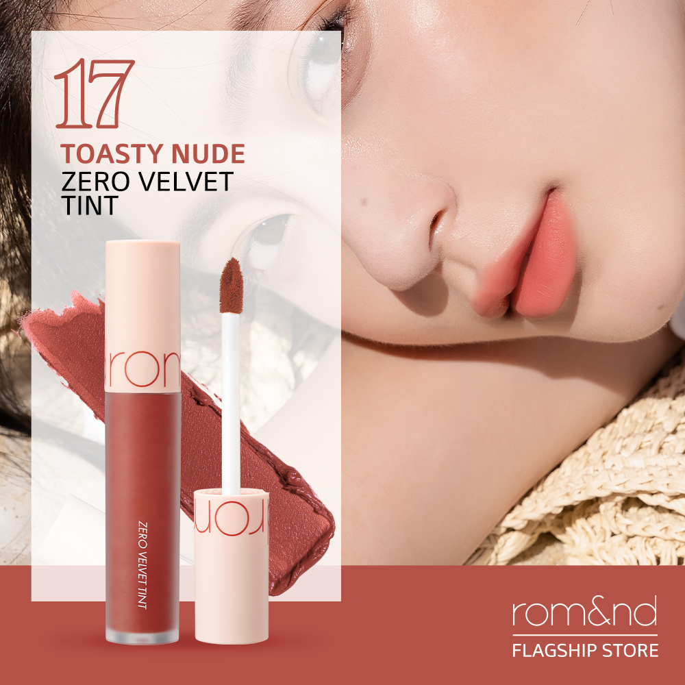 Romand Zero Velvet Tint 17 Toasty Nude Lip Tint Lightweight