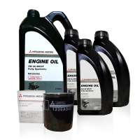 Mitsubishi Genuine Fully Synthetic 5W-40 Oil Change Bundle for Mitsubishi Montero ( 2008 - 2015 )  Mitsubishi Strada ( 2008 - 2015 )  7 Liters + Oil Filter
