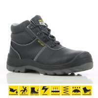 Safety Jogger Bestboy S3 High Cut Safety Shoes Steel Toe Oil Resistant Anti-Slip Safety Footwear Protective Footwear Work Shoe Work Boots Steel Toe Shoes Toecap Shoe