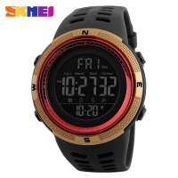 [100% Genuine]New SKMEI Mens Sports Watch Chronograph Alarm Clock Digital Watch 50M Waterproof Dual Time Countdown Stopwatch 1251
