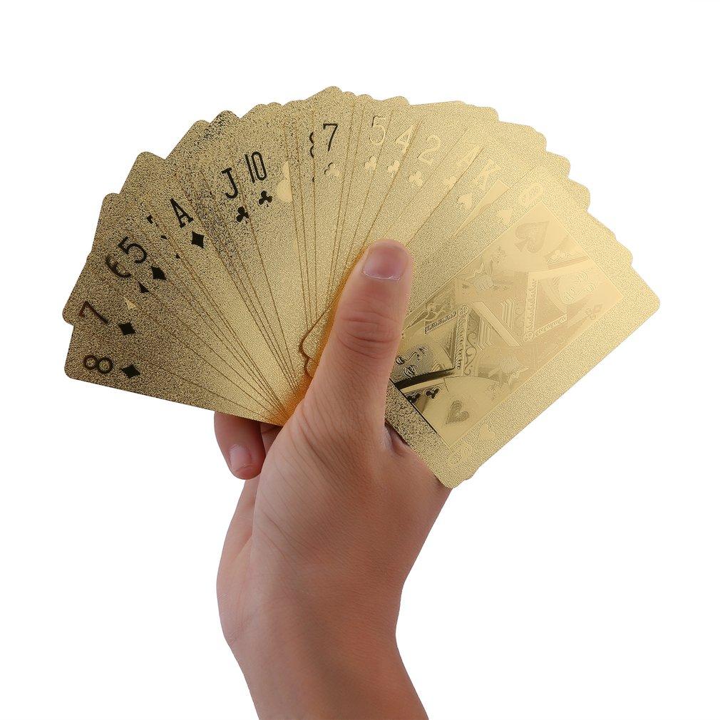 Durable 24K Gold Foil Plated Playing Card Adult Play Game Gold Foil Poker Card August 2018 - 2 Durable 24K Gold Foil Plated Playing Card Adult Play Game Gold Foil Poker Card - 2