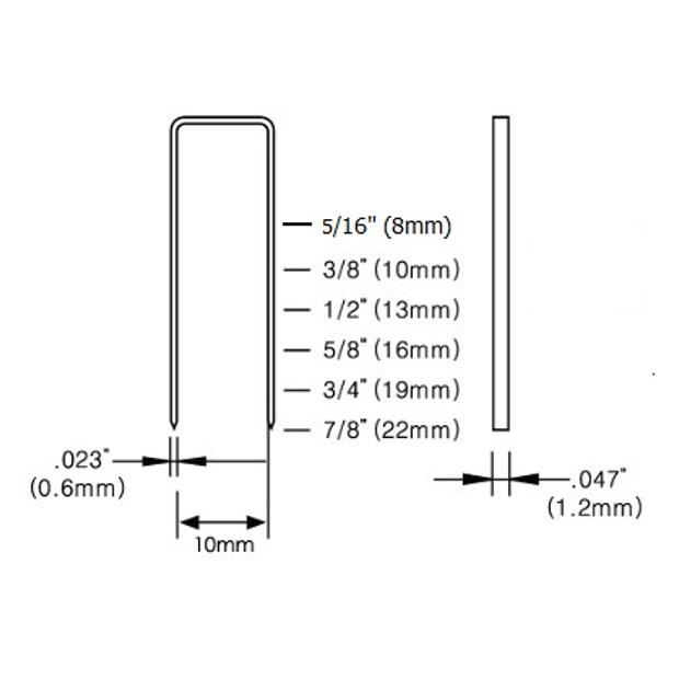 JITOOL Crown Staple 20Ga. 1010 (10x10mm) August 2018 - 2 JITOOL Crown Staple 20Ga. 1010 (10x10mm) - 2