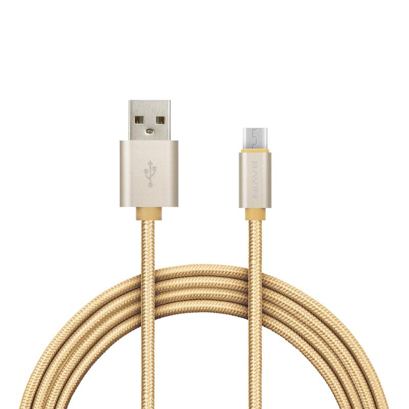 Bavin 1m Premium Fabric USB Data Cable for Android