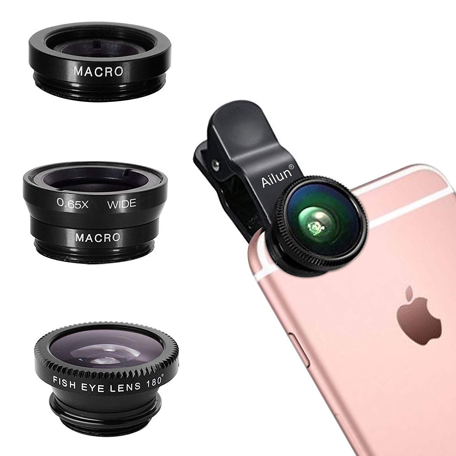 3in1 Universal Clip Lens Wide Angle + Macro + Fish Eye for mobile phone