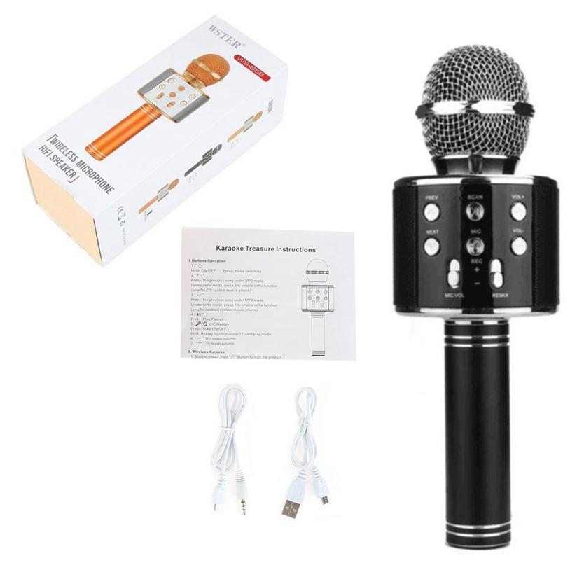 WS-858 NEW Karaoke Microphone And Wireless Bluetooth Hi-Fi Speaker September 2018 - 4 WS-858 NEW Karaoke Microphone and Wireless Bluetooth Hi-Fi Speaker - 4