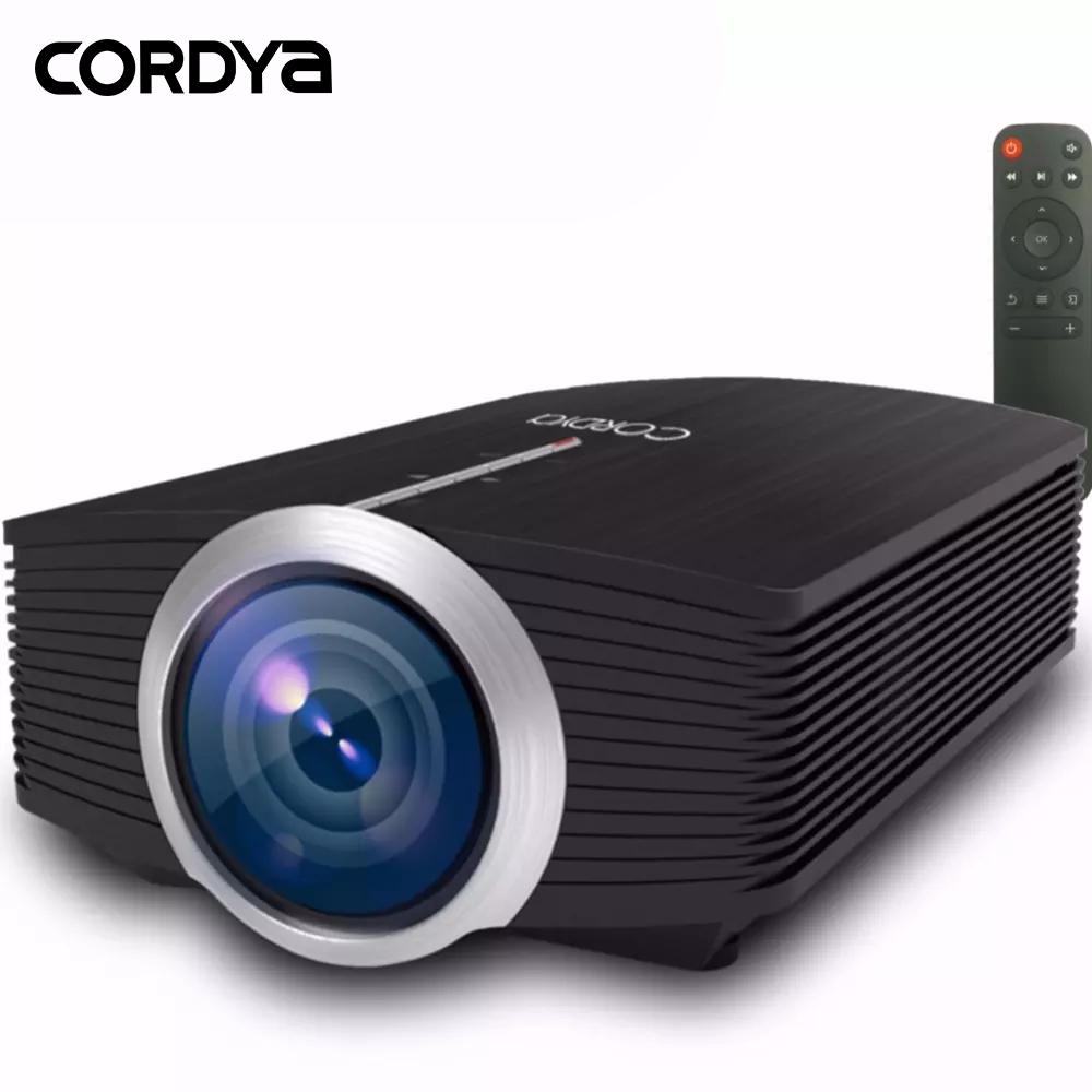 Cordya YG-500 1200 Lumens Home Theater 1080p Full HD LED Portable Projector (Black)