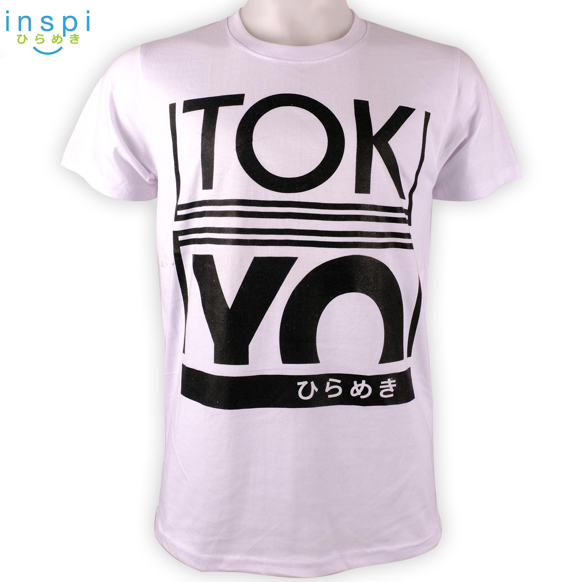 INSPI Style Mens TOKYO (White) tshirt printed graphic tee Mens t shirt shirts for men tshirts sale