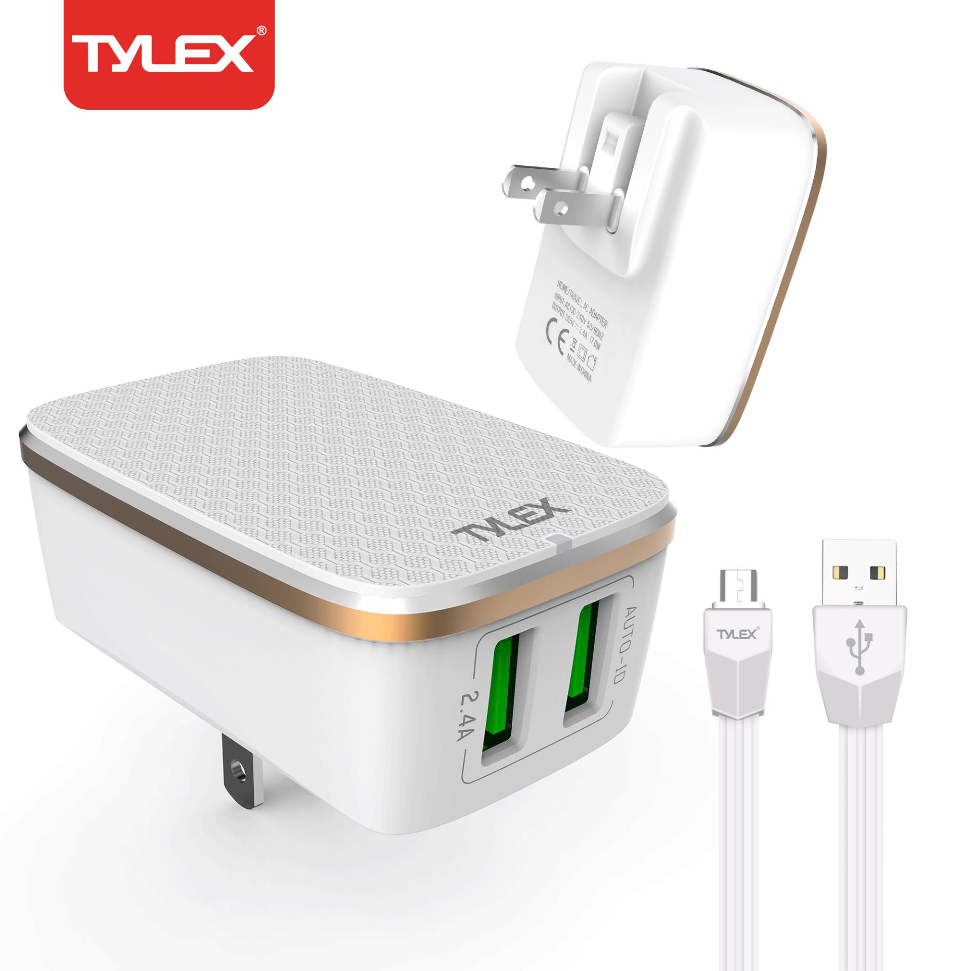 TYLEX X-A09  2 USB 5V / 2.4A Quick  USB Charger Free Android Data Cable : A2204