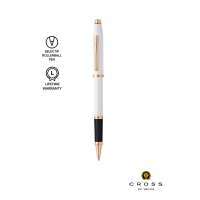 Cross Pens Century II Pearlescent White Lacquer with Rose Gold Rollerball Pen White CAT0085-113