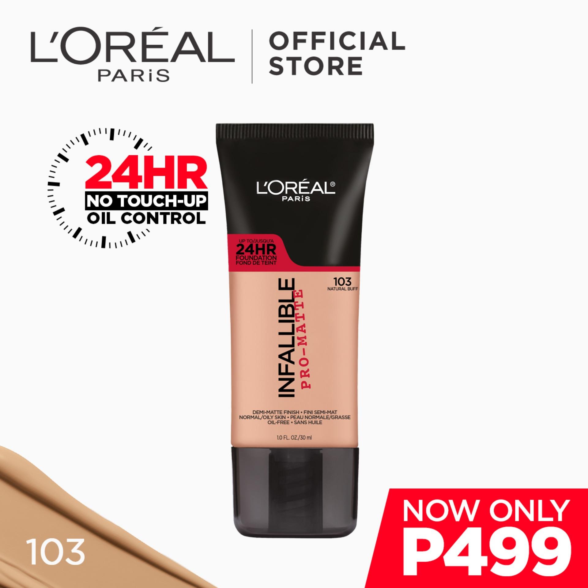 Infallible Pro-Matte Liquid Foundation - 103 Natural Buff [#NeverFail 24HR Longwear] by L'Oréal Paris