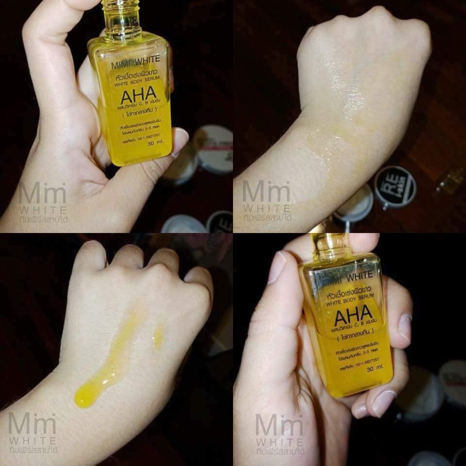 AHA WHITENING BOOSTER SERUM MIMI WHITE BRAND August 2018 - 2 AHA WHITENING BOOSTER SERUM MIMI WHITE BRAND - 2