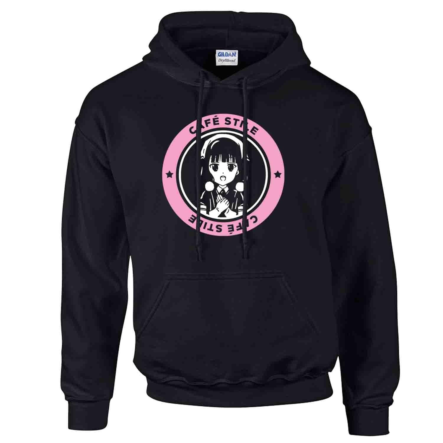 iGPrints Cafe Stile Maika Sakuranomiya BLEND S Anime Design Hoodie Jacket Black