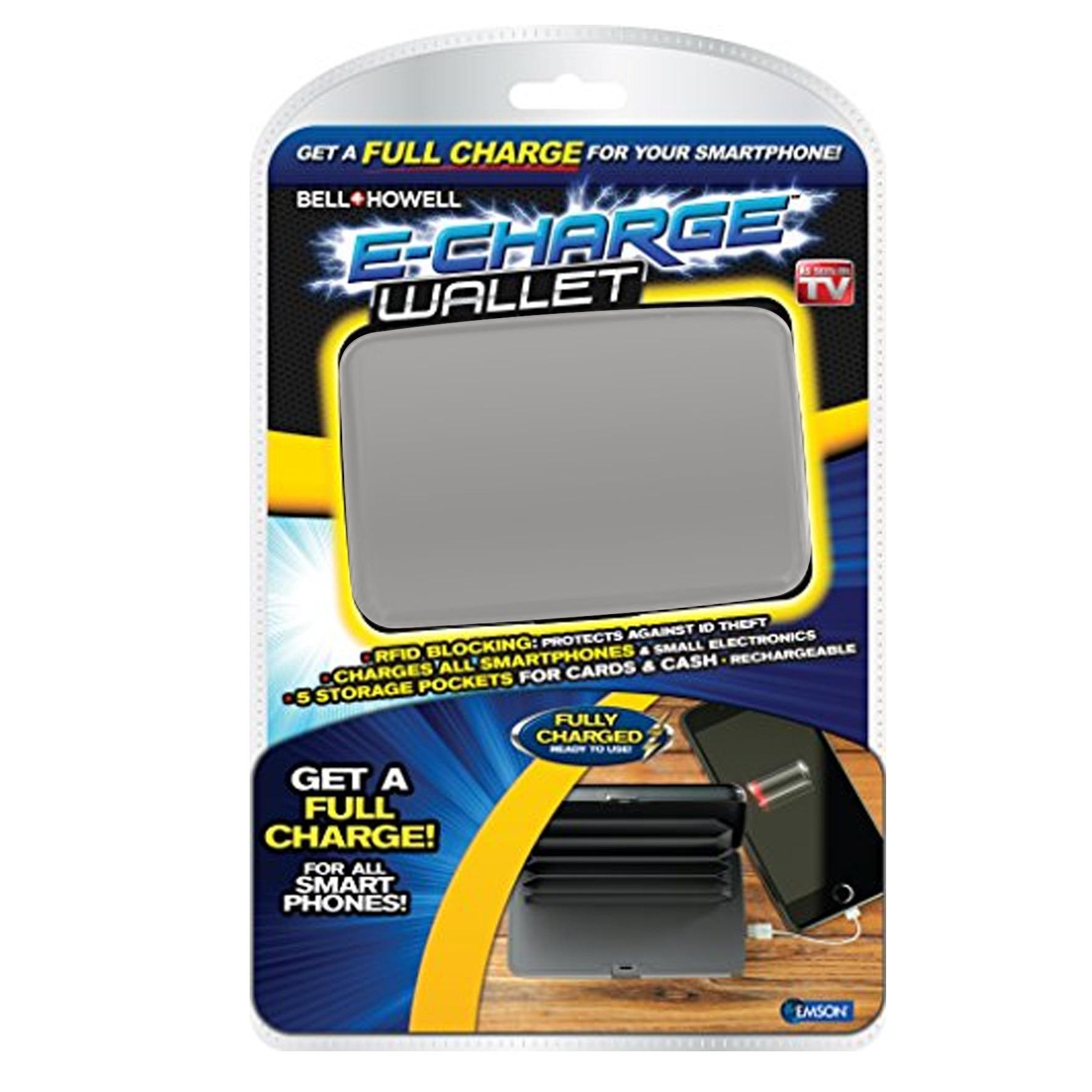 E-Charge Wallet Portable Power (Gray) August 2018 - 2 E-Charge Wallet Portable Power (Gray) - 2