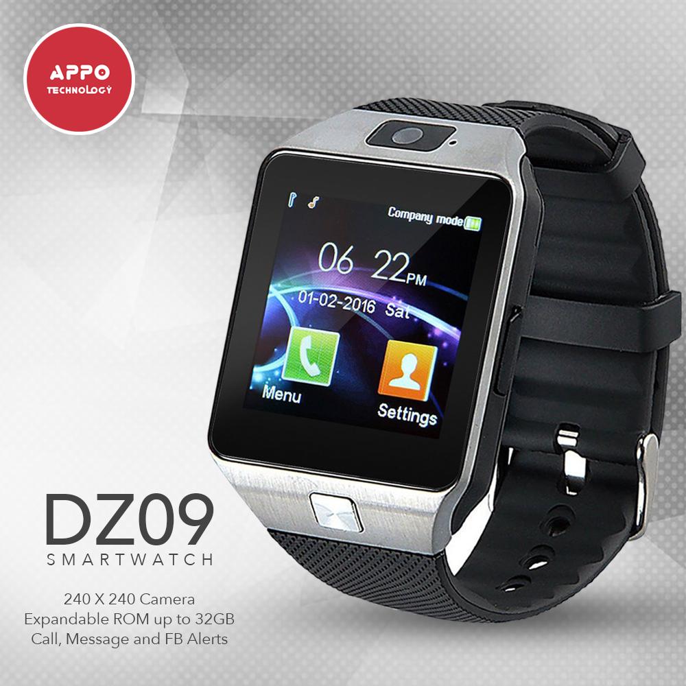 APPO DZ09 Bluetooth Phone Quad Smart Watch Touchscreen with Camera