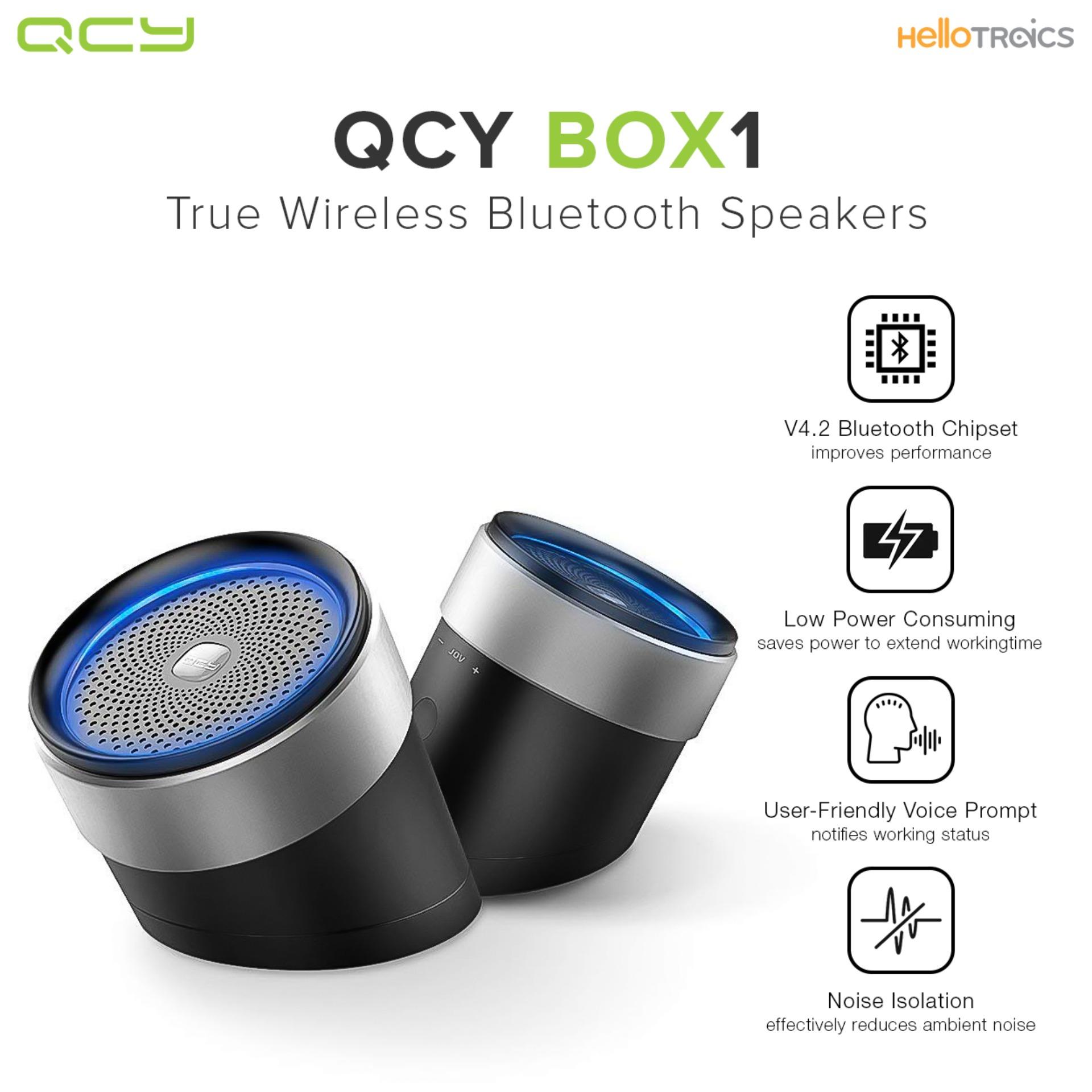 QCY BOX1 True Bluetooth v4.2 Wireless Speakers (Dark Grey)