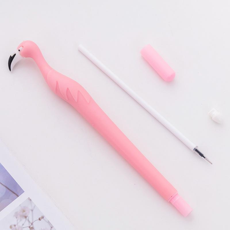 3 Pcs. 0.5mm Cute Flamingo Gel Pen Signature Pen Student Stationery School Office Supplies Ballpen August 2018 - 2 3 Pcs. 0.5mm Cute Flamingo Gel Pen Signature Pen Student Stationery School Office Supplies Ballpen - 2