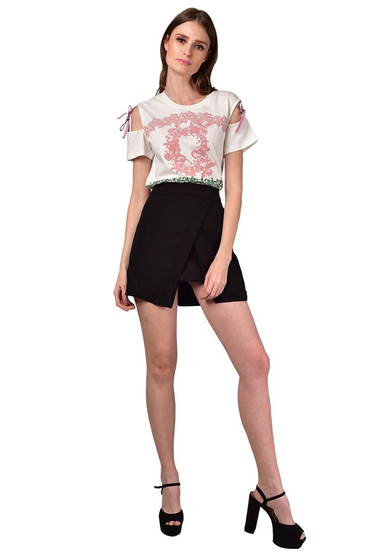 Plains And Prints Chrysler Short Sleeves Top - Offwhite September 2018 - 5 Plains and Prints Chrysler Short Sleeves Top - Offwhite - 5