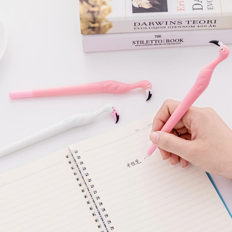 3 Pcs. 0.5mm Cute Flamingo Gel Pen Signature Pen Student Stationery School Office Supplies Ballpen August 2018 - 5 3 Pcs. 0.5mm Cute Flamingo Gel Pen Signature Pen Student Stationery School Office Supplies Ballpen - 5