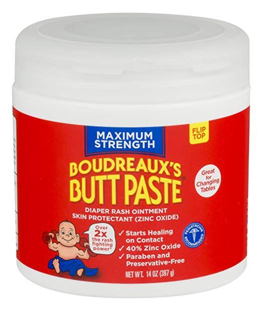 Boudreauxs Butt Paste Diaper Rash Ointment Maximum Strength 14 oz. Jar