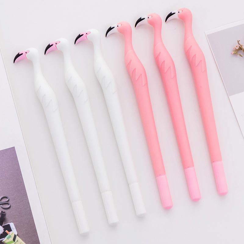 3 Pcs. 0.5mm Cute Flamingo Gel Pen Signature Pen Student Stationery School Office Supplies Ballpen August 2018 - 3 3 Pcs. 0.5mm Cute Flamingo Gel Pen Signature Pen Student Stationery School Office Supplies Ballpen - 3