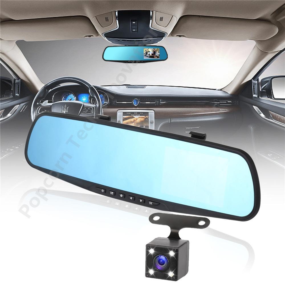 Popcorn Full 1080HD 4.3 Inch Dash Cam Video Recorder Dual Lens Front And Rear Mirror Car Camera DVR(Black) August 2018 - 5 Popcorn Full 1080HD 4.3 Inch Dash Cam Video Recorder Dual Lens Front and Rear Mirror Car Camera DVR(Black) - 5