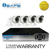 iSAFE HD4CHKITP54-BULLET Security System with 4 Bullet Cameras