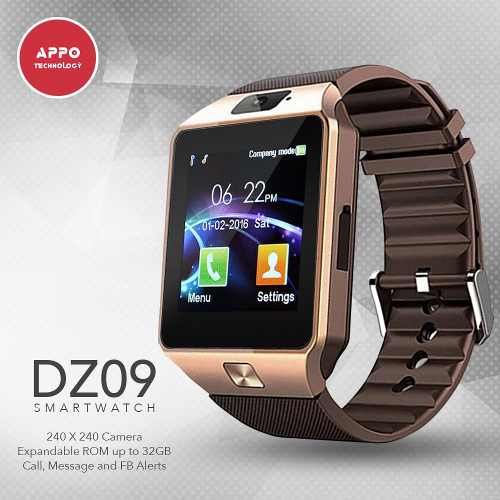 APPO DZ09 Bluetooth Phone Quad Smart Watch Touchscreen with Camera