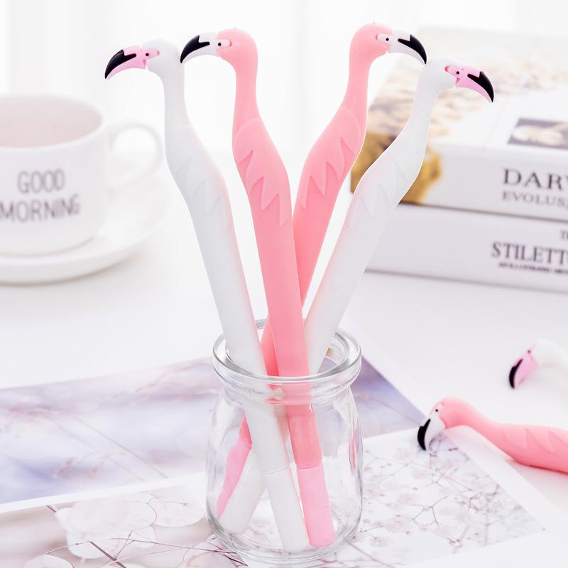 3 Pcs. 0.5mm Cute Flamingo Gel Pen Signature Pen Student Stationery School Office Supplies Ballpen August 2018 - 4 3 Pcs. 0.5mm Cute Flamingo Gel Pen Signature Pen Student Stationery School Office Supplies Ballpen - 4