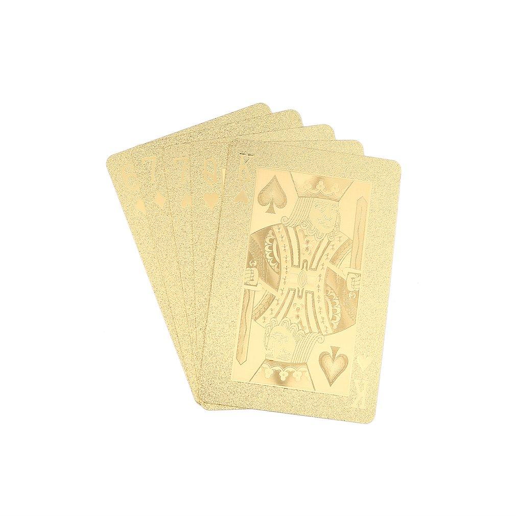 Durable 24K Gold Foil Plated Playing Card Adult Play Game Gold Foil Poker Card August 2018 - 5 Durable 24K Gold Foil Plated Playing Card Adult Play Game Gold Foil Poker Card - 5