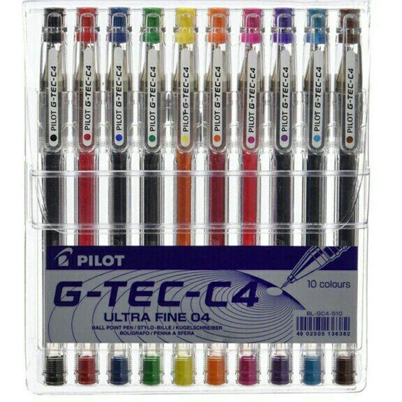 Pilot G-TEC C4 Set of 10 Colors gtec