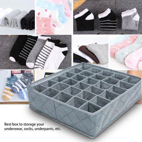 Compartments Underwear Ties Bra Panty Socks