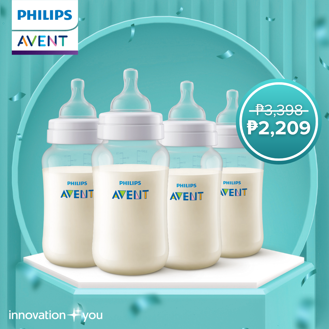 Philips AVENT 11oz Anti-Colic Baby Bottle 4-pack Bundle