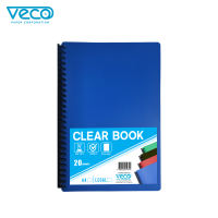 Veco Clearbook Long 20refills (available:BlueBlackRedGreenPinkVioletYellow&White)1pc
