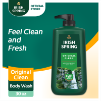 Irish Spring Original Clean Face & Body Wash - 24-Hour Freshness 30oz (885ml) Pump