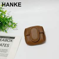 HANKE New Fashion Mini Coin Purses for Women Genuine Cow Leather Small Wallet Cute Storage Bag Earphone Purse