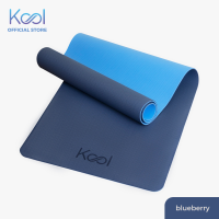 Kool 6 mm Non-Slip TPE Mat For Floor Workout - Exercise/Fitness/Yoga/Pilates (Blueberry Blue)
