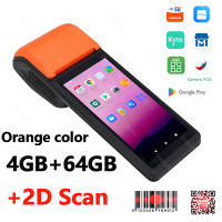 Soonpos Handheld POS Terminal Android 14 PDA portable Printer With 58mm Larger Paper Warehouse 2GB 32GB 3GB 64GB WiFi Bluetooth 4G Smart 58mm POS Thermal Printer Compatible with Loyverse Kyte