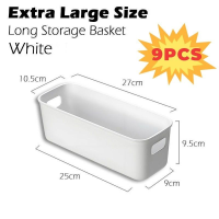9pcs Multifunction Storage Box with Handle Drawer Kitchen Tableware Desktop Sundries Organizer