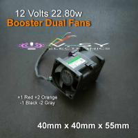 Original Sunon 12volts 22.80w 40mm Violent Fans Booster DC Blower Fan Cooling 12v Fan Dual DIY Fan Heavy Duty Industrial Grade