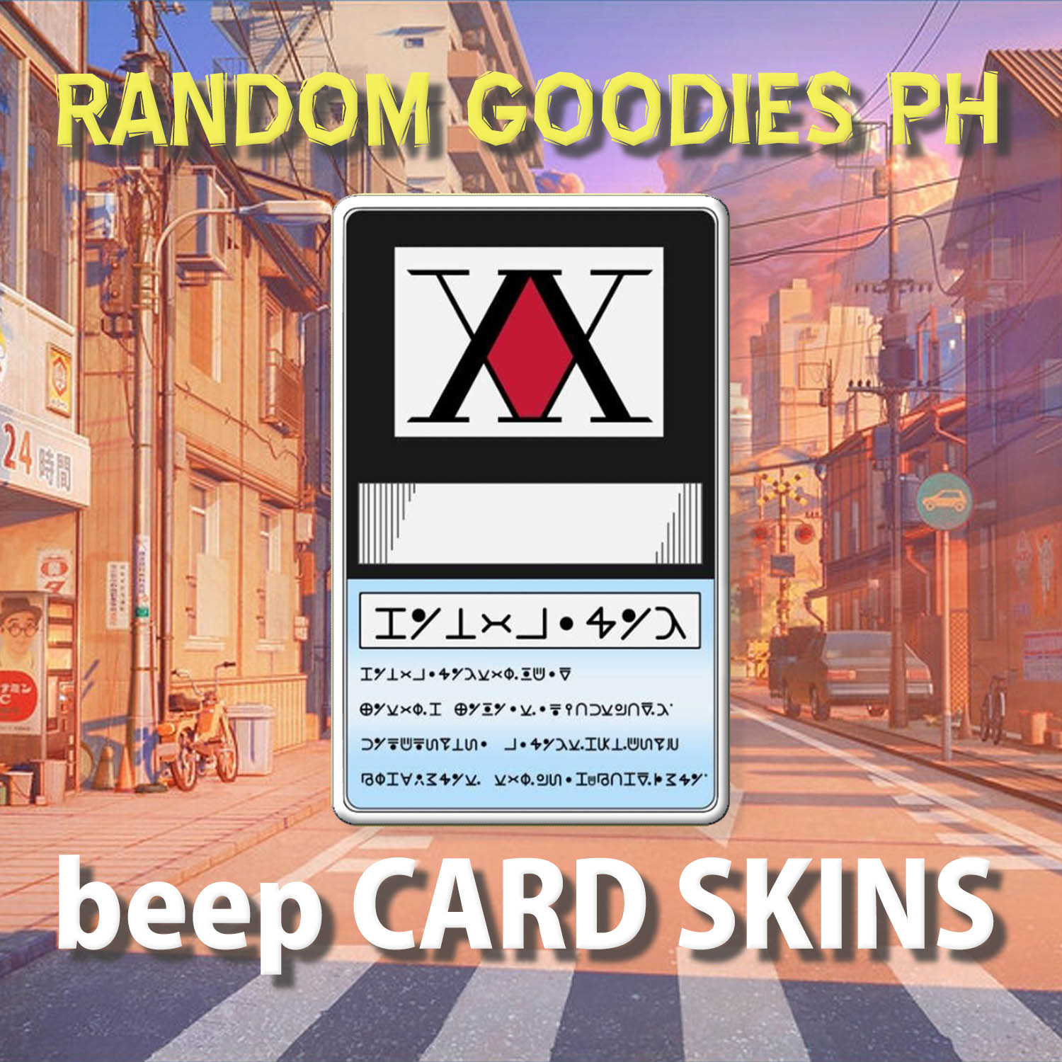 HUNTER X HUNTER HXH ATM CARD/DEBIT CARD/BEEP CARD STICKER SKIN