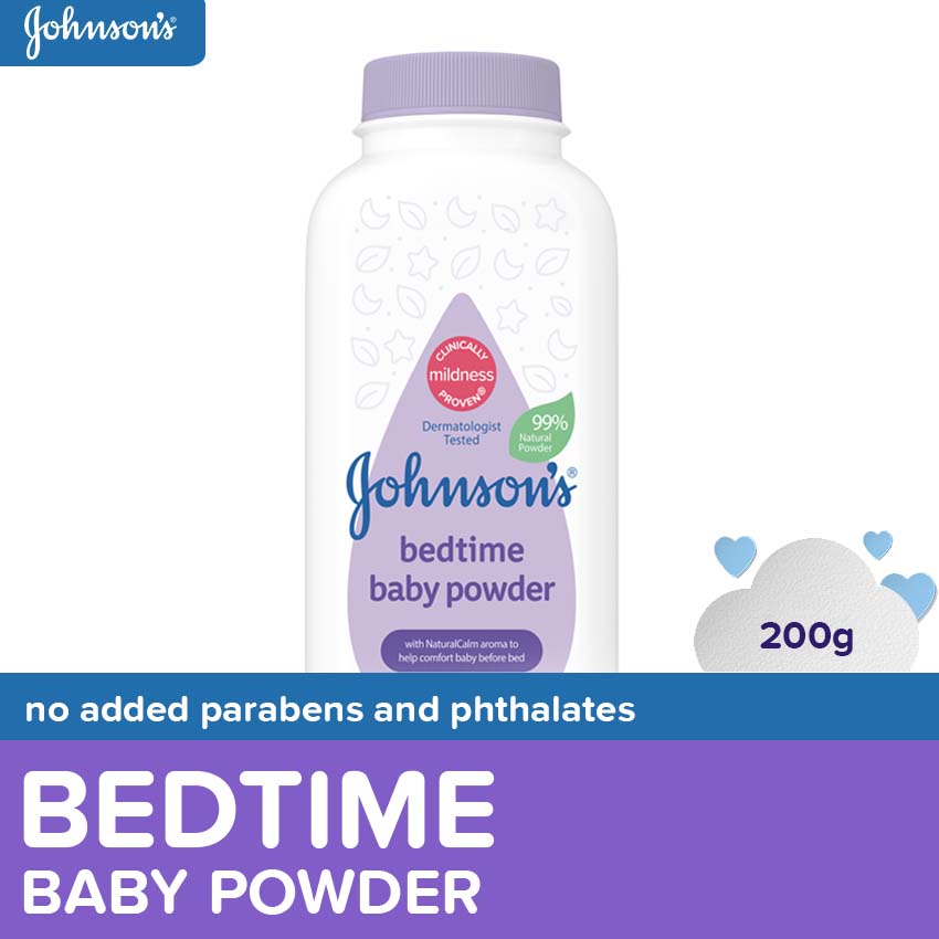 Johnsons Bedtime Baby Powder 200g - Baby Essentials Baby Care