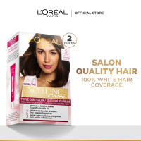 LOreal Paris Excellence Creme Triple Care Hair Color (Set of 2) - Gray Hair Full Coverage Hair Dye Permanent