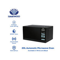 Daewoo 20L Automatic Microwave Oven 700W 10 Power Levels 8 Auto Menus Defrost