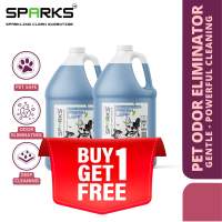 B1T1 Sparks Pet: FRESH LEAF Enzyme Pet Deodorizer & Odor Neutralizer for Dog & Cat Mess (1 Gallon)