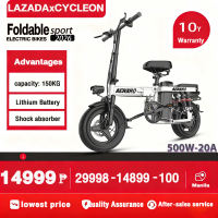 AENXRD Electric Bike 48V-20Ah Folding Bike Lightweight E Bike Recovery Lithium Battery Adults Bicycle Water proof ebike E-ABS front and rear double disc brakes