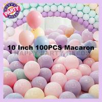 10 Inches 100 PCS Pastel Macaron Latex Balloons Birthday Party Wedding Decor Happy Party Needs