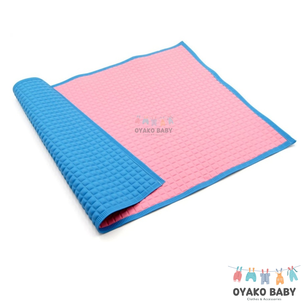 AIR FILLED COT RUBBER MAT DOUBLE LAYER COT SHEET/CHANGING MAT/BABY RUBBER MAT SMALL MEDIUM LARGE