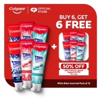 [BUY 6 FREE 6] Colgate Fresh Confidence Assorted Toothpaste Bundle of 12